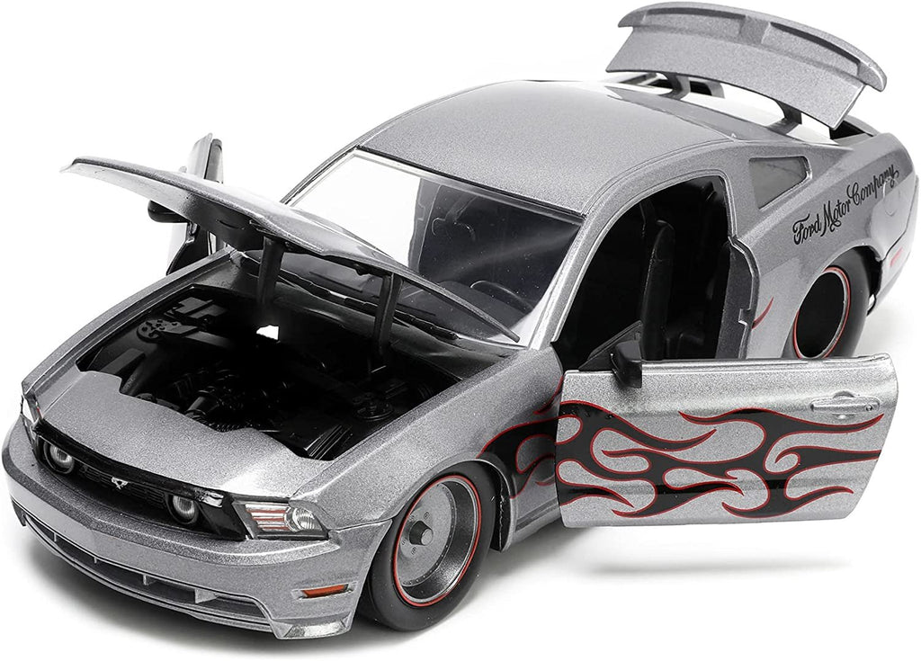 Jada Toys Big Time Muscle 1:24 2010 Ford Mustang GT Die-cast Car, Toys for Kids and Adults