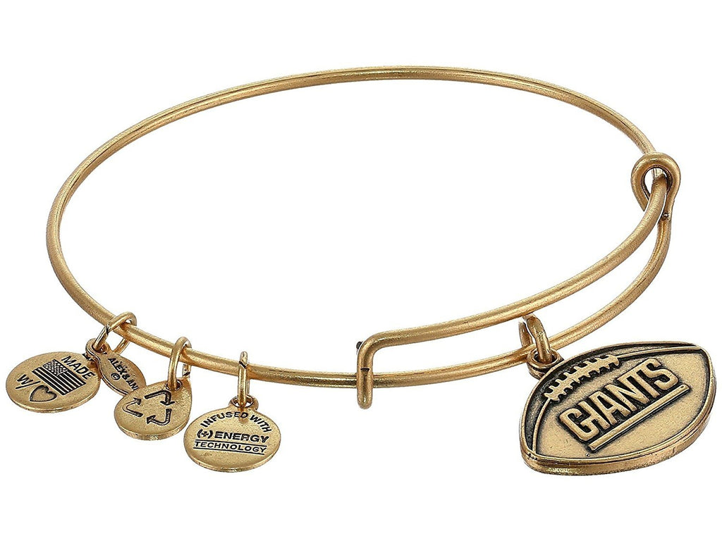 Alex and Ani "NFL" New York Giants Football Expandable Bangle Bracelet