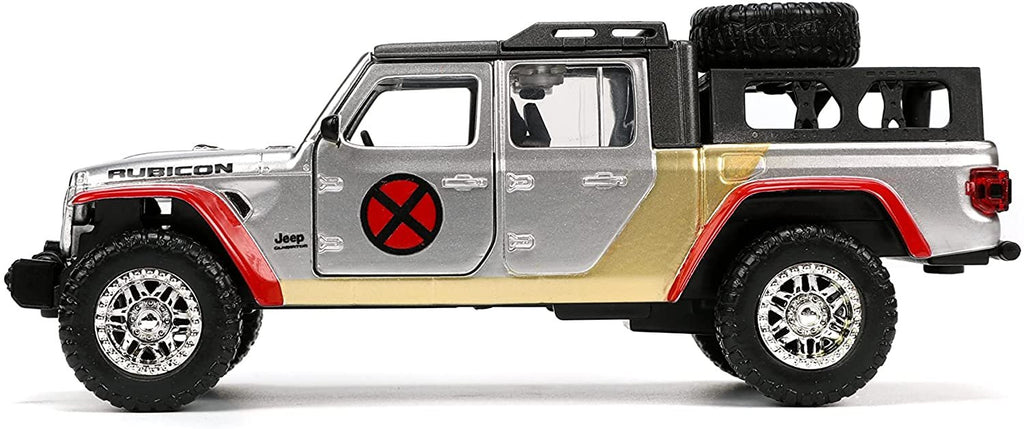 Marvel 1:32 2020 Jeep Gladiator Die-cast Car with Colossus Figure, Toys for Kids and Adults