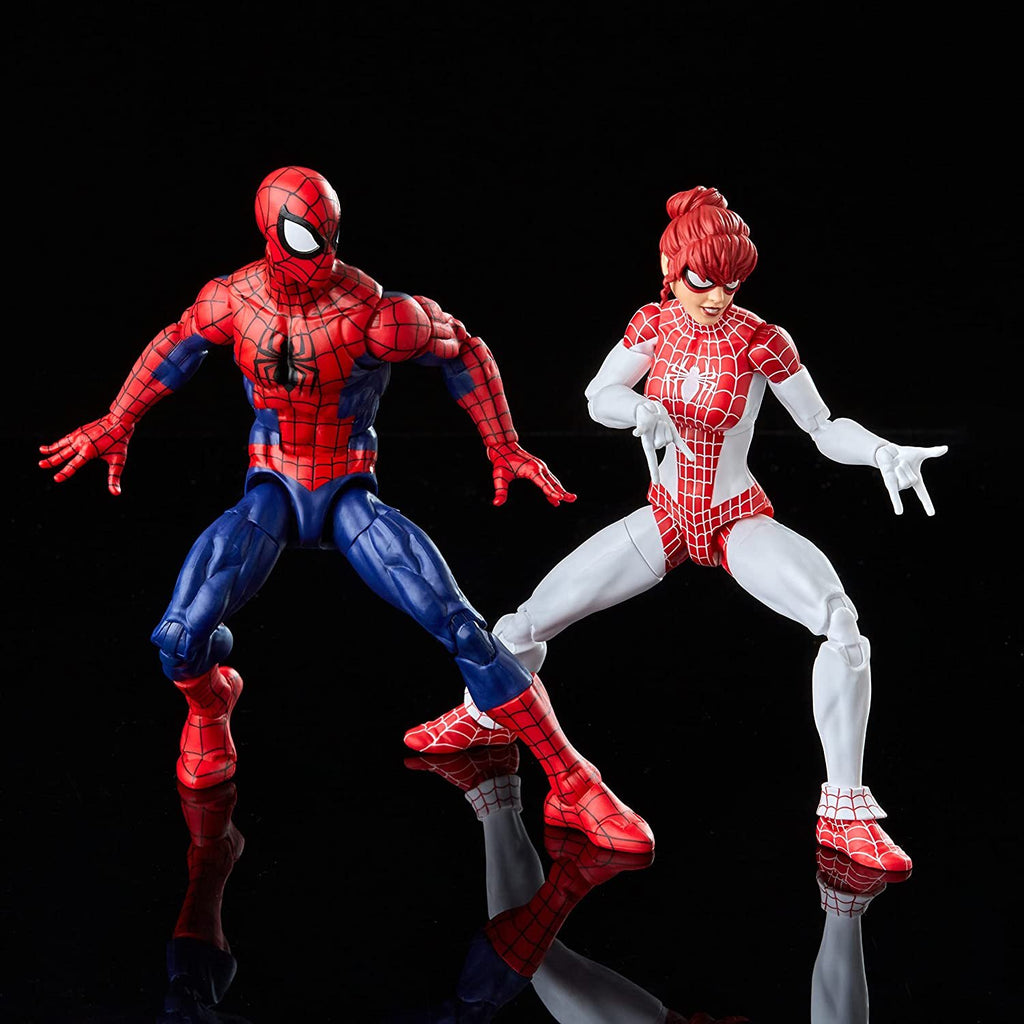 Spider-Man Marvel Legends Series 6-inch and Spinneret Action Figure 2-Pack, Includes 10 Accessories