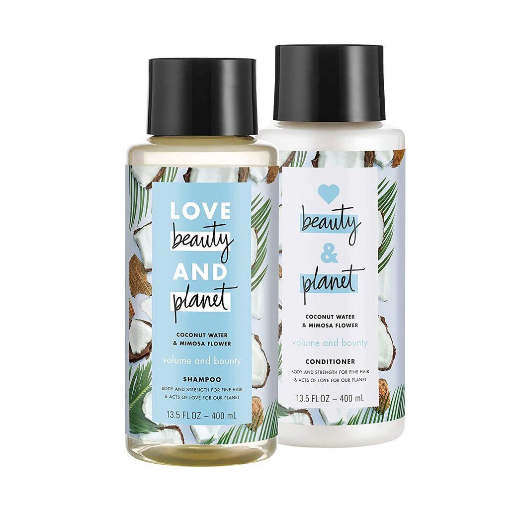 Love Beauty And Planet Shampoo and Conditioner for Damaged Hair Coconut Oil and Ylang Ylang 13.5 oz, 2 count