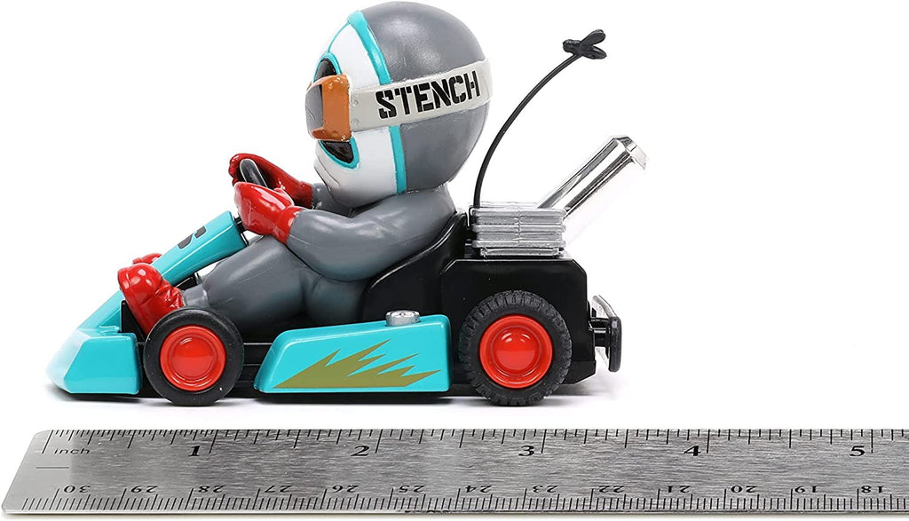 Jada Toys Fart Karts Cool Wipes Pull Back Car, 3.5” Toys for Kids Ages 6+ (32789)