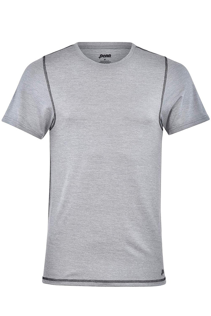 Penn Mens Performance T-Shirt Polyester/Spandex Blend Athletic Fit Tennis Shirt Gym Workout Shirt