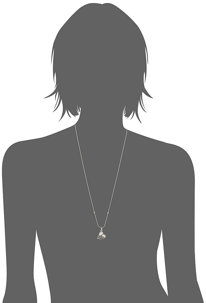 Alex and Ani Womens Path of Symbols - Love IV Swarovski Expandable Necklace w/Swarovski Crystals